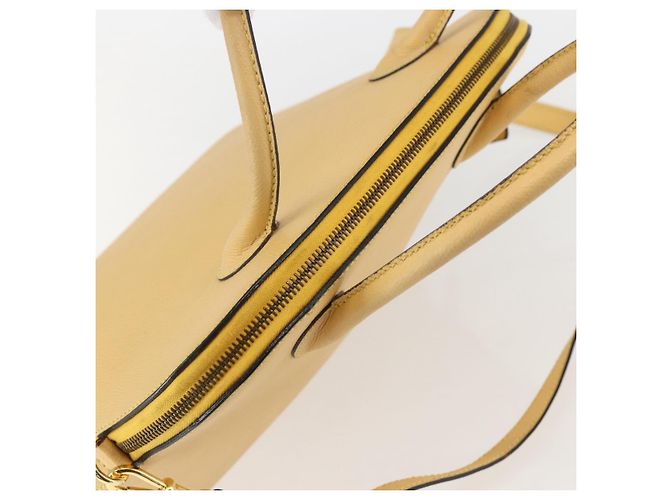 Céline Borsa a mano CELINE in pelle 2 in 1 oro giallo Auth 156864 D'oro - vista 6