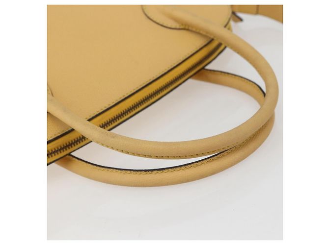 Céline Borsa a mano CELINE in pelle 2 in 1 oro giallo Auth 156864 D'oro - vista 7