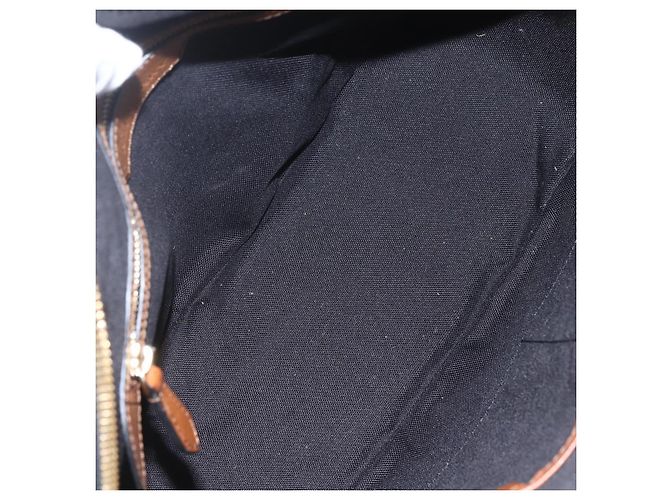Bolsa de mão Nova Check em PVC da BURBERRY 2 vias Bege Ouro Auth fm4955 Dourado - vista 11