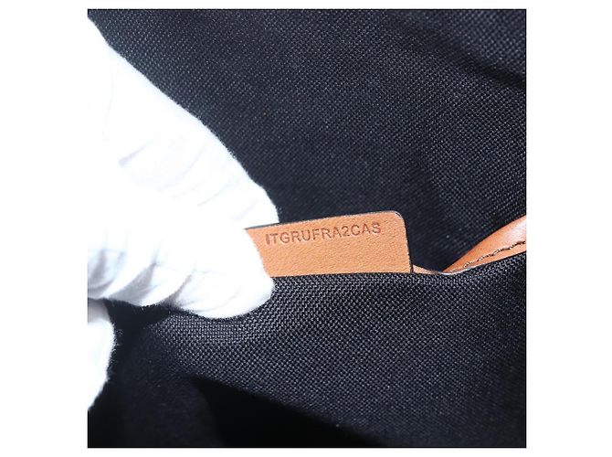 Bolsa de mão Nova Check em PVC da BURBERRY 2 vias Bege Ouro Auth fm4955 Dourado - vista 12
