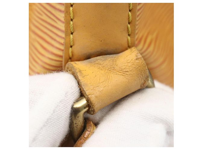 Noe LOUIS VUITTON Borsa a Spalla Petit Noé Epi Gialla M44109 LV Auth ka711 Giallo - vista 12