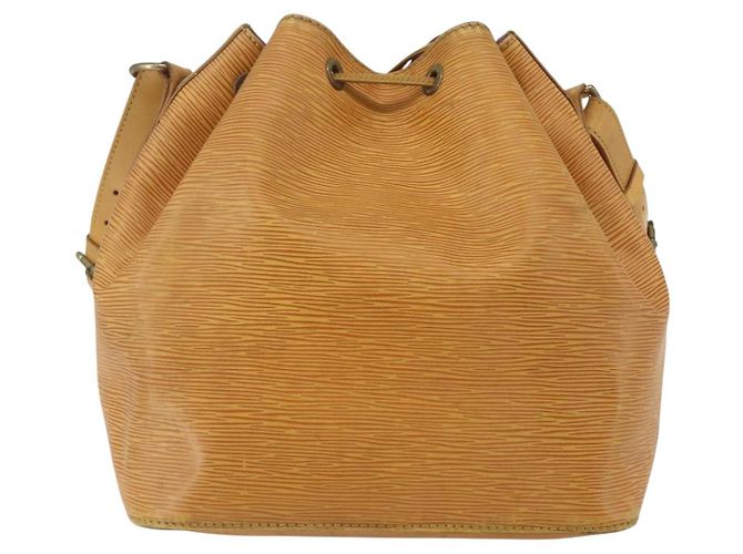 Noe LOUIS VUITTON Borsa a Spalla Petit Noé Epi Gialla M44109 LV Auth ka711 Giallo - vista 2