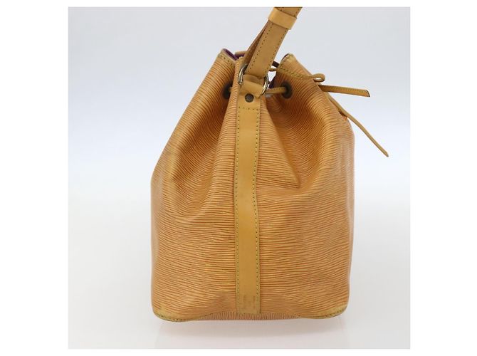 Noe LOUIS VUITTON Borsa a Spalla Petit Noé Epi Gialla M44109 LV Auth ka711 Giallo - vista 3