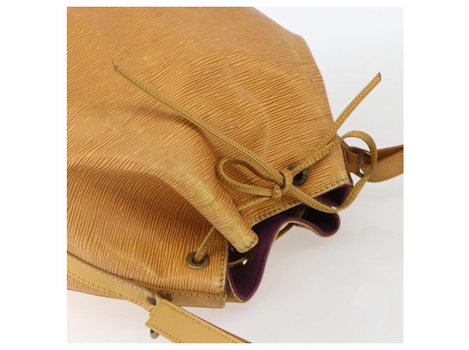 Noe LOUIS VUITTON Borsa a Spalla Petit Noé Epi Gialla M44109 LV Auth ka711 Giallo - vista 6