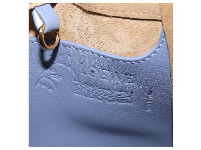 LOEWE Markl Hammock Nugget Loewe x Studio Ghibli 2way Azul Oro Auth BA9010SM Dorado Azul claro - vista 22