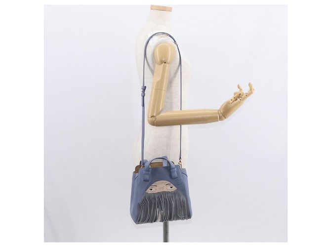 LOEWE Markl Hammock Nugget Loewe x Studio Ghibli 2way Azul Oro Auth BA9010SM Dorado Azul claro - vista 26