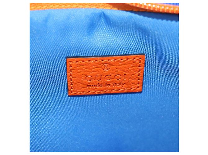 Borsa a vita GUCCI in nylon blu argento 752102 Auth BA8729V - vista 25