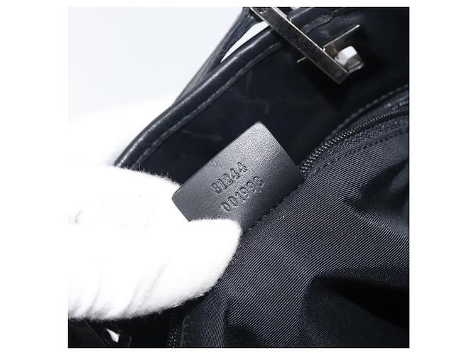 GUCCI GG Canvas Tote Bag Schwarz Silber 31244 Auth 151644 - Ansicht 12