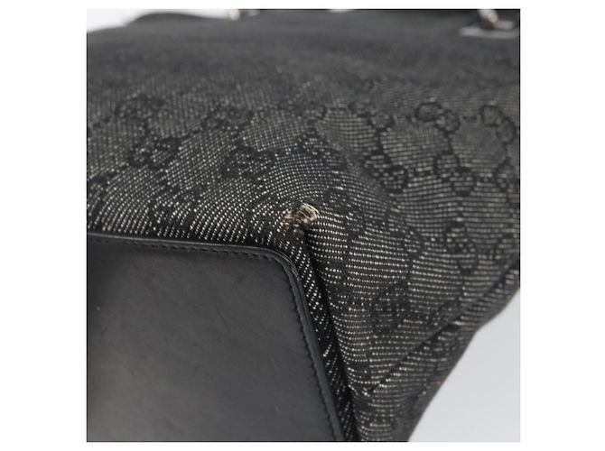 GUCCI GG Canvas Tote Bag Schwarz Silber 31244 Auth 151644 - Ansicht 15