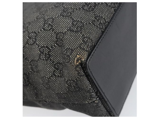 GUCCI GG Canvas Tote Bag Schwarz Silber 31244 Auth 151644 - Ansicht 16