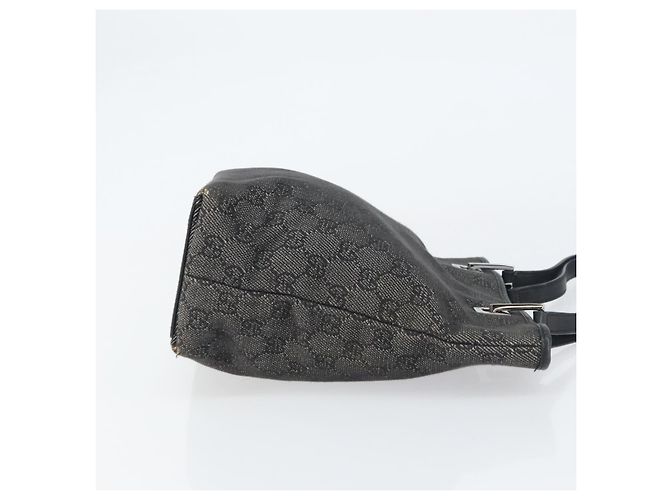 GUCCI GG Canvas Tote Bag Schwarz Silber 31244 Auth 151644 - Ansicht 3