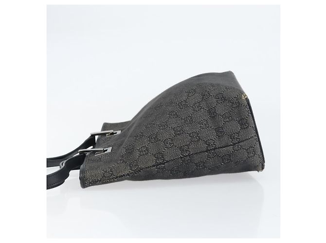 GUCCI GG Canvas Tote Bag Schwarz Silber 31244 Auth 151644 - Ansicht 4