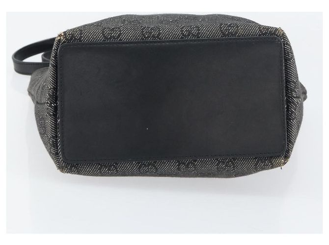 GUCCI GG Canvas Tote Bag Schwarz Silber 31244 Auth 151644 - Ansicht 5