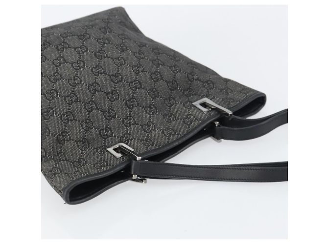 GUCCI GG Canvas Tote Bag Schwarz Silber 31244 Auth 151644 - Ansicht 6