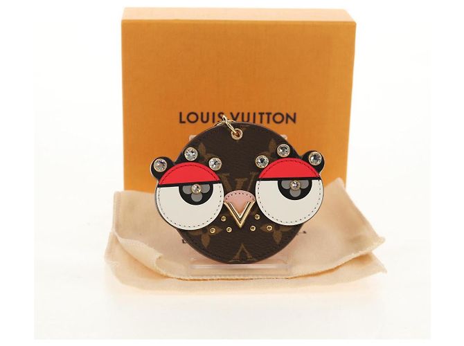 LOUIS VUITTON Monograma Llavero Charm Cara de Animal M68216 LV Auth 143032M - vista 12