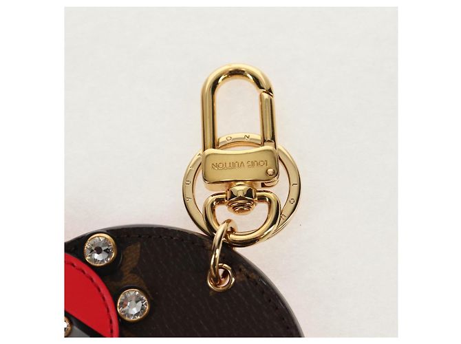 LOUIS VUITTON Monograma Llavero Charm Cara de Animal M68216 LV Auth 143032M - vista 7