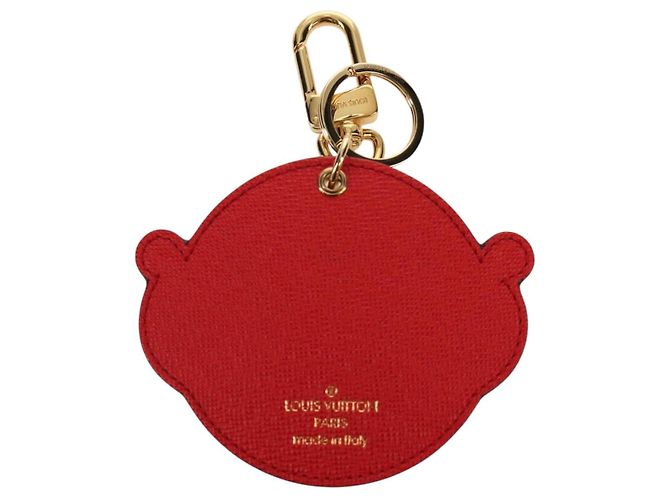 LOUIS VUITTON Monograma Llavero Charm Cara de Animal M68216 LV Auth 143032M - vista 8