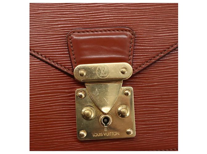 LOUIS VUITTON Borsa a Mano Dragonne Epi Serie Marrone M52618 LV Auth th6531 - vista 17