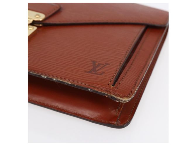 LOUIS VUITTON Borsa a Mano Dragonne Epi Serie Marrone M52618 LV Auth th6531 - vista 7