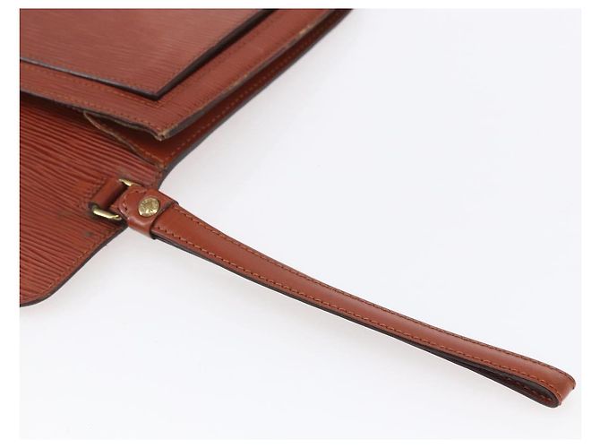 LOUIS VUITTON Borsa a Mano Dragonne Epi Serie Marrone M52618 LV Auth th6531 - vista 8