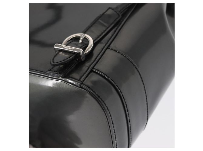 Salvatore Ferragamo Vala Backpack Leather Silver Auth BA8422 Silvery - view 10