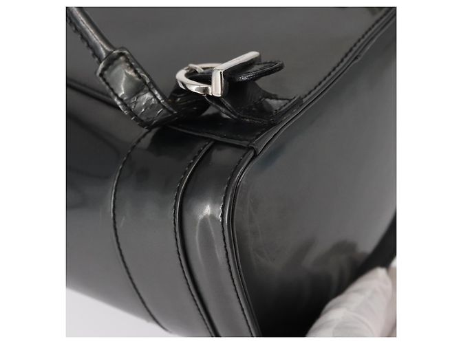 Salvatore Ferragamo Vala Backpack Leather Silver Auth BA8422 Silvery - view 16