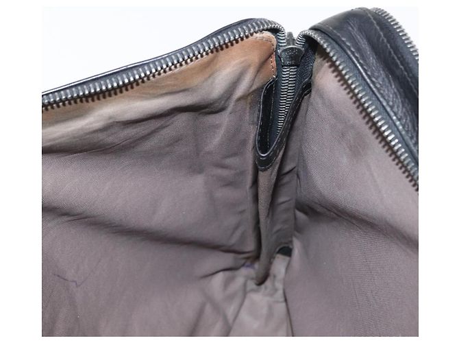 Autre Marque Borsa clutch in pelle Intrecciato Bottega Veneta nera Auth bs31360 - vista 18