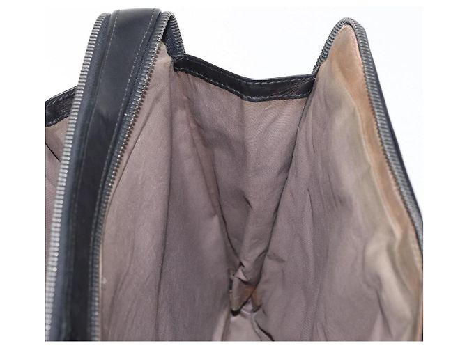 Autre Marque Borsa clutch in pelle Intrecciato Bottega Veneta nera Auth bs31360 - vista 19