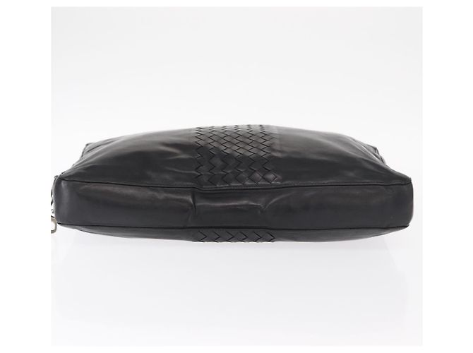 Autre Marque Borsa clutch in pelle Intrecciato Bottega Veneta nera Auth bs31360 - vista 6