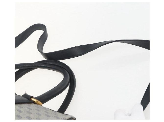 Gucci Borsa a mano Micro GG Supreme in PVC Navy Gold 002 58 0033 Auth 151506 D'oro Blu navy - vista 15