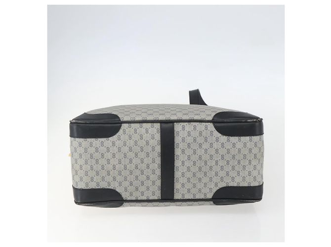 Gucci Borsa a mano Micro GG Supreme in PVC Navy Gold 002 58 0033 Auth 151506 D'oro Blu navy - vista 5