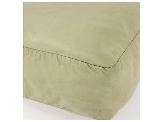 Borsa Tote PRADA Nylon Verde Argento Auth 153132 - vista 14