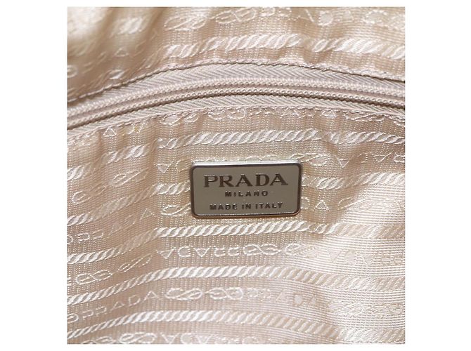Borsa Tote PRADA Nylon Verde Argento Auth 153132 - vista 18