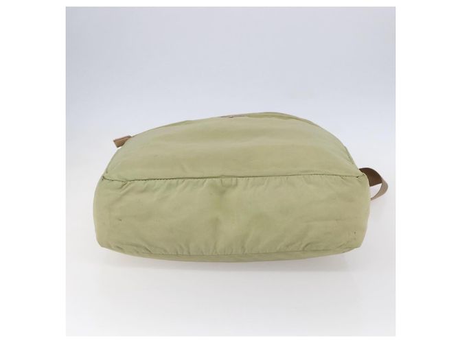 Borsa Tote PRADA Nylon Verde Argento Auth 153132 - vista 5