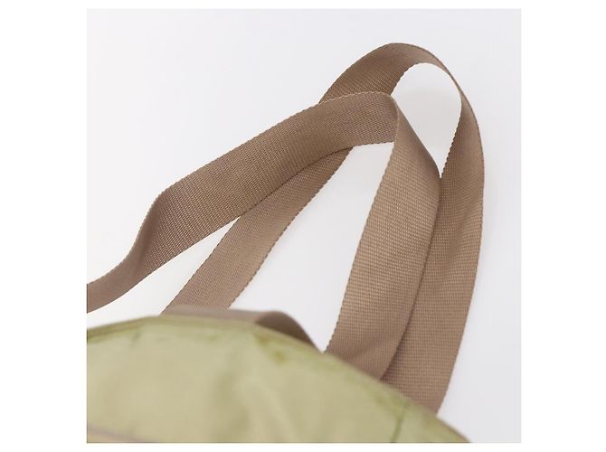 Borsa Tote PRADA Nylon Verde Argento Auth 153132 - vista 8