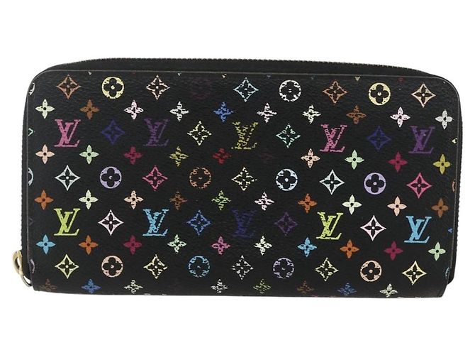 LOUIS VUITTON Monogram Multicolor Zippy Wallet Wallet Black M60243 Auth bs31331 - view 13