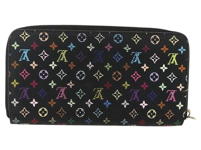 LOUIS VUITTON Monogram Multicolor Zippy Wallet Wallet Black M60243 Auth bs31331 - view 2