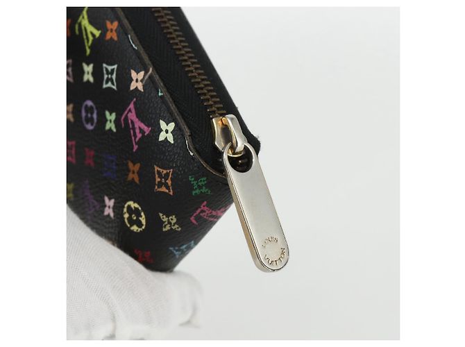LOUIS VUITTON Monogram Multicolor Zippy Wallet Wallet Black M60243 Auth bs31331 - view 8