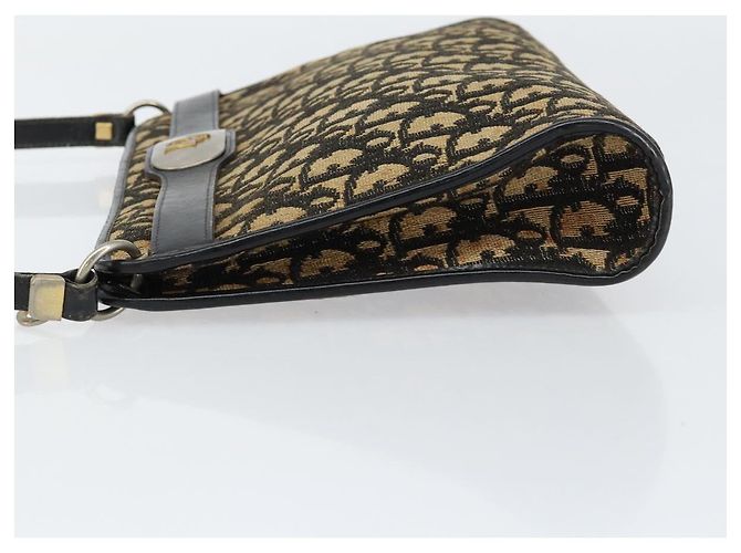 Bolsa de Ombro em Lona Trotter Christian Dior Azul Auth 156000 Azul marinho - vista 4