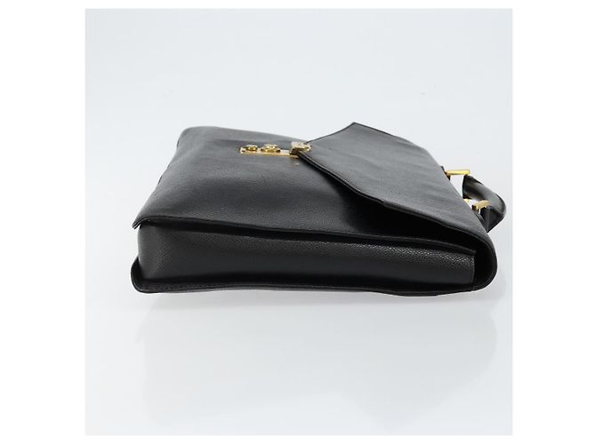 CHANEL Valigetta Pelle Caviar Nera Oro CC Auth bs29898 Nero D'oro - vista 3