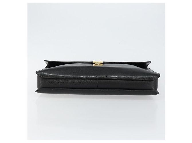 CHANEL Valigetta Pelle Caviar Nera Oro CC Auth bs29898 Nero D'oro - vista 5