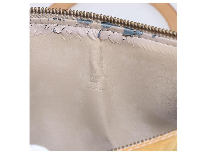 LOUIS VUITTON Borsa a Mano Monogram Vernis Bedford Beige M91006 LV Auth ep11091 - vista 10