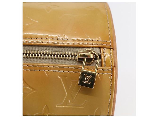 LOUIS VUITTON Borsa a Mano Monogram Vernis Bedford Beige M91006 LV Auth ep11091 - vista 17
