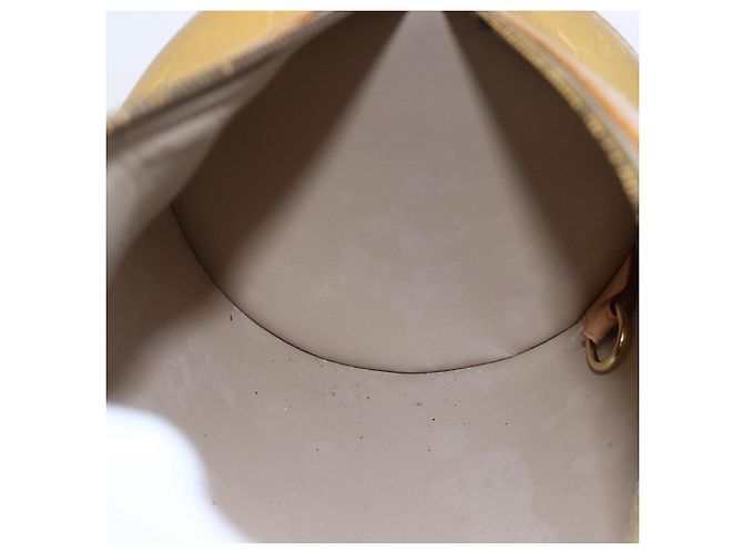 LOUIS VUITTON Borsa a Mano Monogram Vernis Bedford Beige M91006 LV Auth ep11091 - vista 19