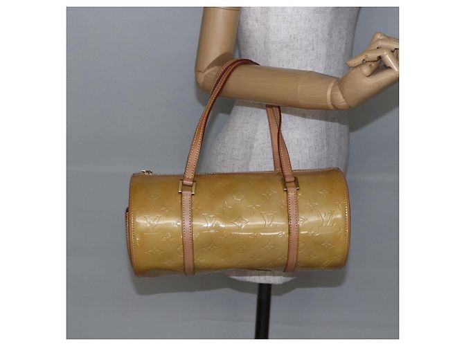 LOUIS VUITTON Borsa a Mano Monogram Vernis Bedford Beige M91006 LV Auth ep11091 - vista 20