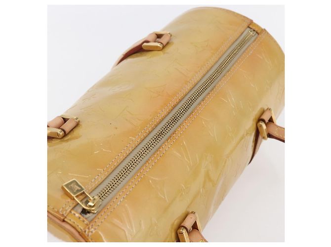 LOUIS VUITTON Borsa a Mano Monogram Vernis Bedford Beige M91006 LV Auth ep11091 - vista 6