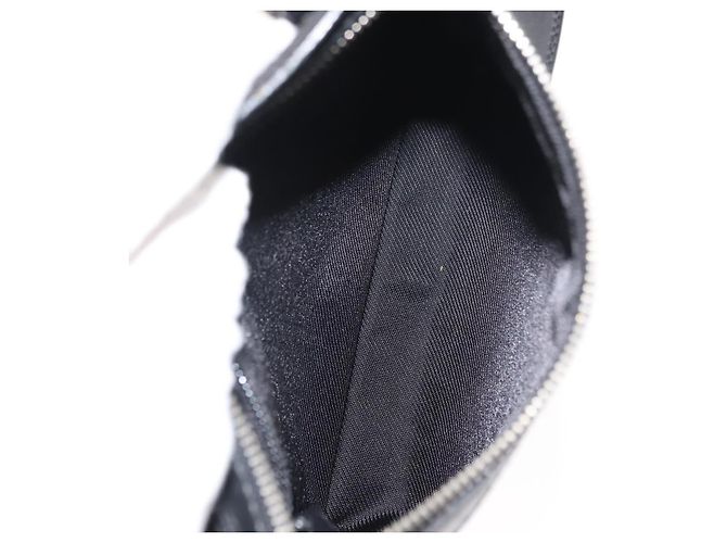 Borsa a Spalla GUCCI in Tela e Pelle Nera Auth ep11047 Nero - vista 11