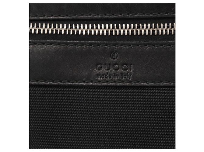 Borsa a Spalla GUCCI in Tela e Pelle Nera Auth ep11047 Nero - vista 17
