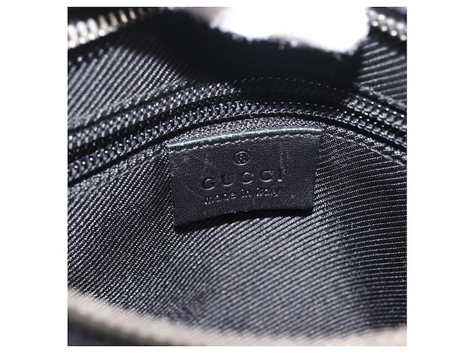 Borsa a Spalla GUCCI in Tela e Pelle Nera Auth ep11047 Nero - vista 18