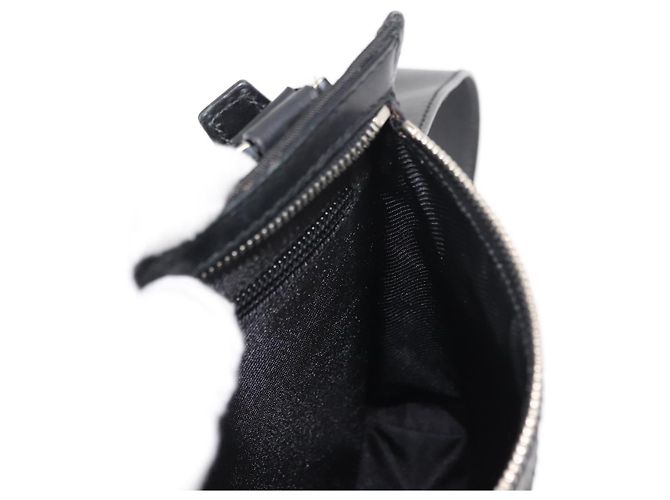 Borsa a Spalla GUCCI in Tela e Pelle Nera Auth ep11047 Nero - vista 19